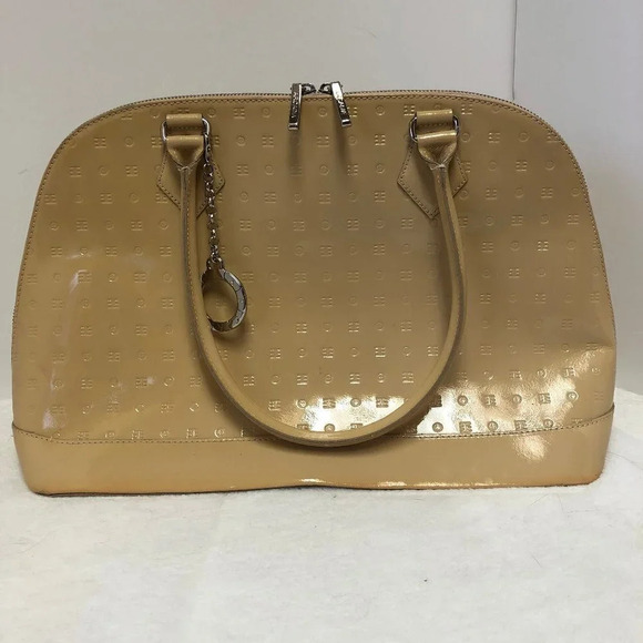 Arcadia Patent Leather Hand Bag Purse Made In Italy - Picture 1 of 16